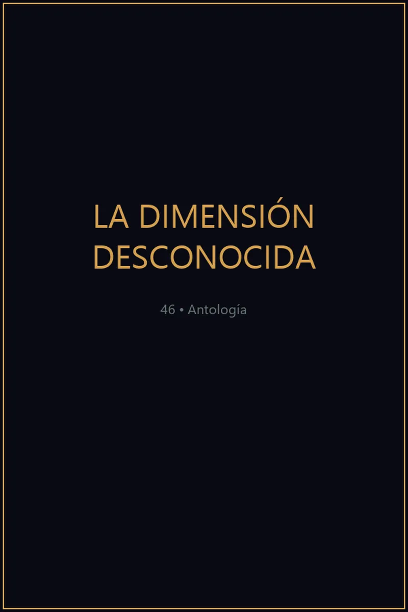 Portada de La Dimensión Desconocida