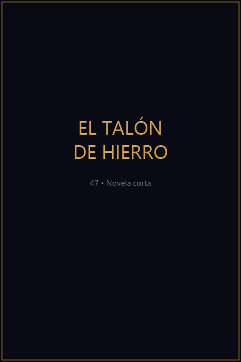 Portada de El Talón de Hierro